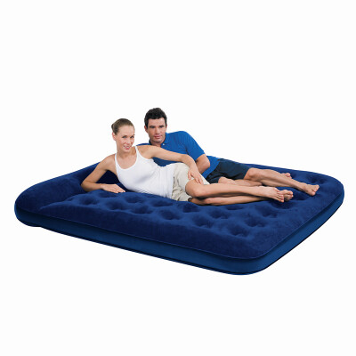 

Bestway Shampoo Inflatable Bed Double Pillow Bed Lunch Bed Nap Bed Outdoor Moisture Tile Tent Pad Sleeping Pad Camping Pad (Embedded Inflatable Pump, Pillow Design) 67225