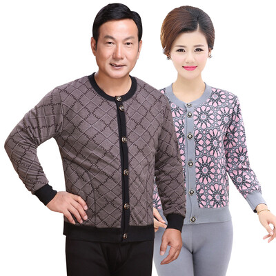 

Antarctic thermal underwear men and women in the elderly cold storage jacquard cardigan mother fitted with large yards underwear suit N105D11402 female bean sandals-XXL