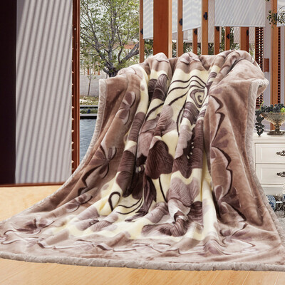 

Welcome to the blanket Home Textiles double thick Raschel blankets double soft&comfortable winter blanket blankets 180 220cm sea rhyme