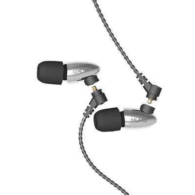 

MUKO GD750 fever grade in-ear music headphones three adjustable sound control knob optional sound mode titanium gray
