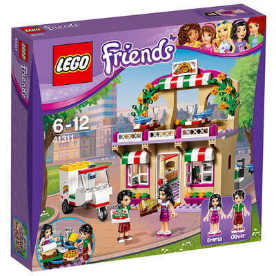 

LEGO (LEGO) серия 6 до 12 лет друг сердце Лейк-Сити пицца ресторан 41311 Детская игрушка блоков
