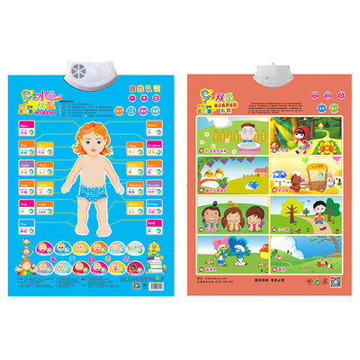 

[Jingdong early childhood education] Lele fish (leleyu) GT072 second-generation pronunciation crystal double-sided reading audio wall charts puzzle wall charts self-awareness + children's songs articles