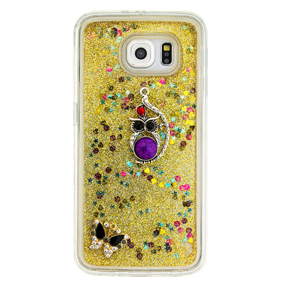 

Dynamic Quicksand Glitter Liquid Soft TPU Case Cover For SAMSUNG S6EDGE