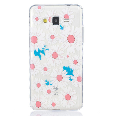 

Big chrysanthemum Pattern Soft Thin TPU Rubber Silicone Gel Case Cover for SAMSUNG GALAXY Grand Prime G530