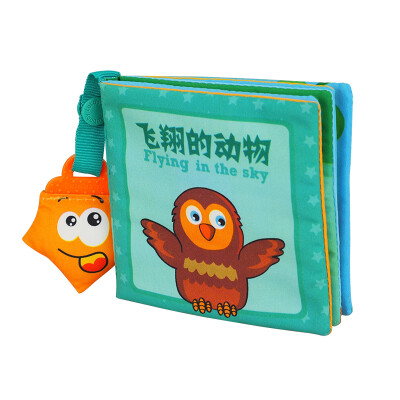 

LALABABY Larabu book 0-3 years old cloth books baby early education tearing not bad puzzles palm book children cloth books flying animals