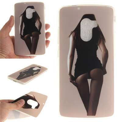 

Sexy Girls Pattern Soft Thin TPU Rubber Silicone Gel Case Cover for Lenovo A7010