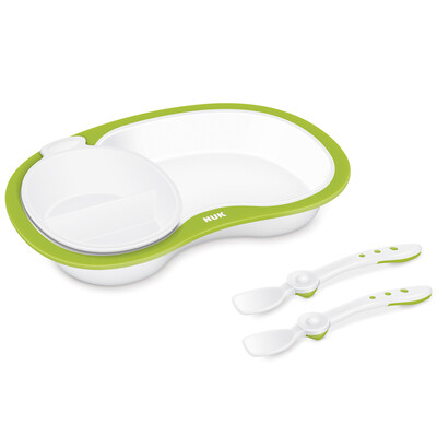 

NUK detachable multi-function cutlery set baby food tableware color random