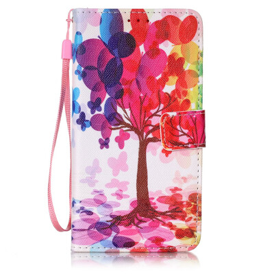 

Tree Design PU Leather Flip Cover Wallet Card Holder Case for LG LS775