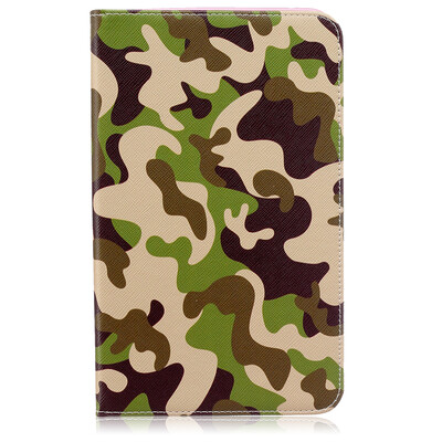 

Camouflage Style Embossing Classic Flip Cover with Stand Function and Credit Card Slot for SAMSUNG Galaxy Tab E 8.0 T377V