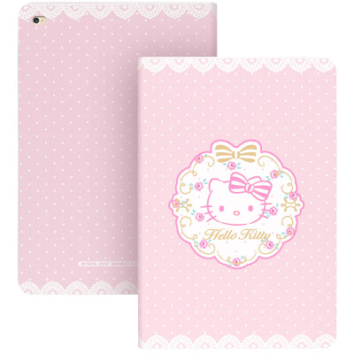 

Hello Kitty Apple iPad Pro 12.9 Inch Flat Panel Cartoon Case / Wreath Katie