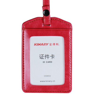 

Прибыль (KINARY) OS9002 Advanced прилипает Badge Holder сотрудникам вертикальной красной карточки