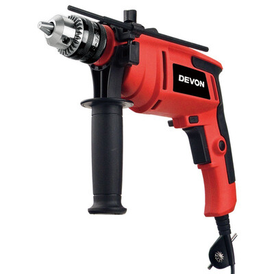 

Large (Devon) 1509 13mm Percussion Drill Kit 100 Accessories Household Multi-function adjustable speed reversing drill
