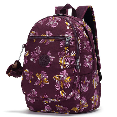 

Kipling Kay Pu Lin Leisure Lady Рюкзак Сумка женская K15016 Мечта фиолетовый цветок орхидеи