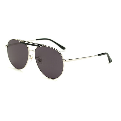 

Wood ninety si SM1730095C03 men&women with the same paragraph metal silver frame gray black lenses double beam fashion sunglasses SM1730095C03 60mm