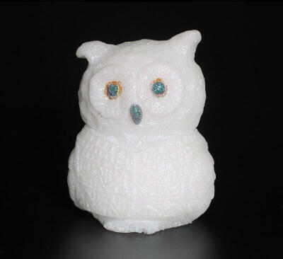 

DFL Battery Operated Real Wax Owl-shaped Flameless Electronic Led Candles light with glitterrose scent