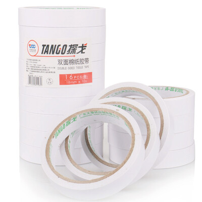

Tango TANGO cotton paper double-sided tape strong office students double-sided adhesive 18mm 10y 91 m roll 16 volumes bag