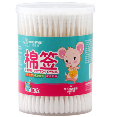 

Times suitable for medical cotton swabs baby cotton swabs fine head shaft shaft cotton swab cotton swab 180 pcs / box