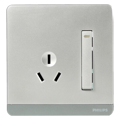 

Philips (PHILIPS) гнездо для переключателя серии fly 16A с тремя отверстиями с серебром переключателя серебристый