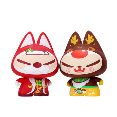 

Hua ZhuaiMao car ornaments pendant cartoon creative car accessories vibrating car doll home desk decoration Christmas combination