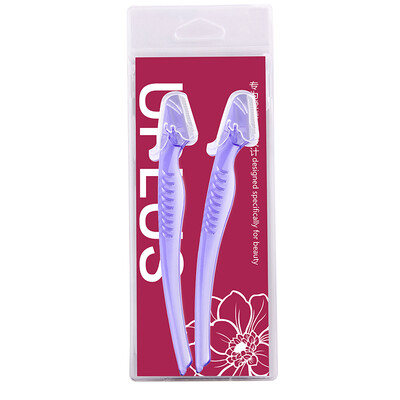 

Jingdong supermarket] excellent home (UPLUS) stainless steel textured color non-slip eye-catching eyebrow knife two sets (scraping knife knife scraper knife shaving knife eyebrow knife color random