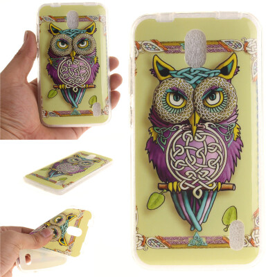 

Owl Pattern Soft Thin TPU Rubber Silicone Gel Case Cover for HUAWEI Y625