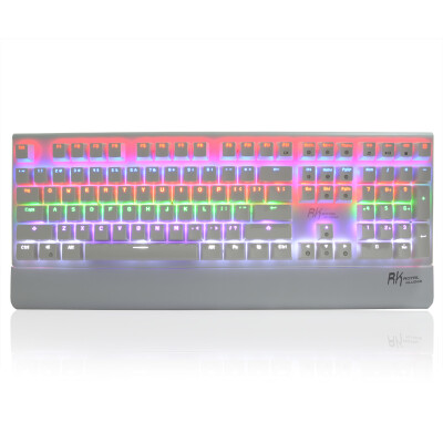 

RK ROYAL KLUDGE Side108 Flanking Handguard Removable Mechanical Keyboard White Green Axis Blended Edition