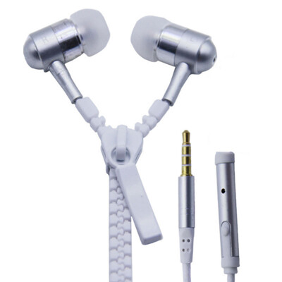 

MyMei New 3.5mm in-Ear Earphone Earbuds with Mic Zipper Universal Stereo Headphone