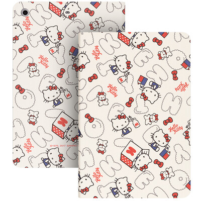 

Плюс отличная серия Hello Kitty IPad mini1 / 2/3 защитная крышка / защитная оболочка мультфильма Intelligent Sleep кобура белый круг ЦИКЛ