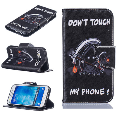 

Grim Reaper Design PU кожа флип Обложка Кошелек Карты Держатель чехол для SAMSUNG GALAXY J5