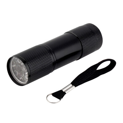 

9 LED UV Torch Ultra Violet AAA Mini Aluminium Flashlight Lamp Torch New