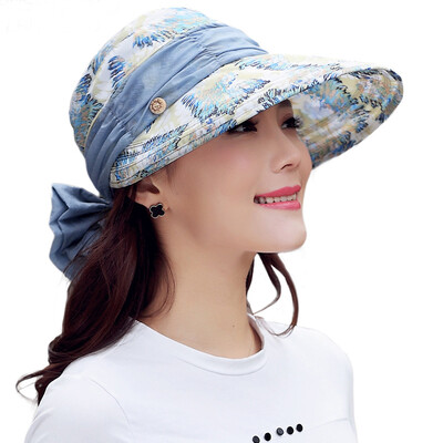 

Lan Shiyu M0390 sun hat female summer sun sun hat neck can be folded cold cap blue gray