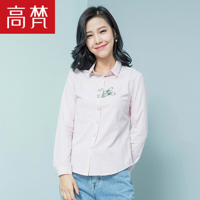 

GAO CHUANQING NEW FRIENO PRINTED SHIRT Женская рубашка с длинным рукавом Нижняя топа G1166154 Pink 170 / XL