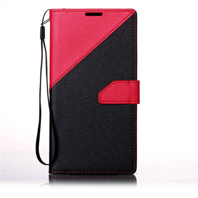 

Black + red Design PU Leather Wallet Case Classic Flip Cover with Stand Function and Credit Card Slot for LG Stylo 2/LS775