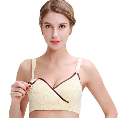 

Pregnant Good Time Pregnancy Time Breastfeeding Pregnant Women Underwear Month Bra Breast Chest H615908 Yellow L