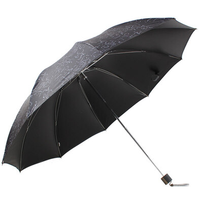 

Paradise umbrella to increase the reinforcement 128cmx10k steel bar steel freehand prints black rubber three fold business tripny umbrella umbrella black 30132ELCJ