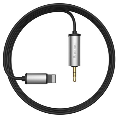 

Baseus iPhone7 audio cable Apple 7 aluminum alloy cable to 35 public 2m silver black