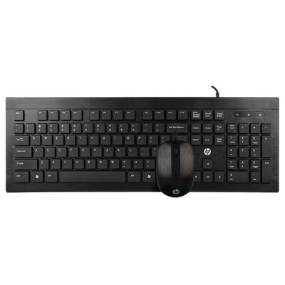 

HP (HP) C1500 office wired keyboard and mouse set black version