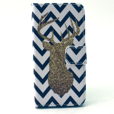 

Giraffe Design PU Leather Flip Cover Wallet Card Holder Case for IPHONE 5