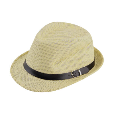 

Stylish Hat Summer Straw Hat Cap Topee Fedora Trilby Panama Hat Cap Jazz Hat