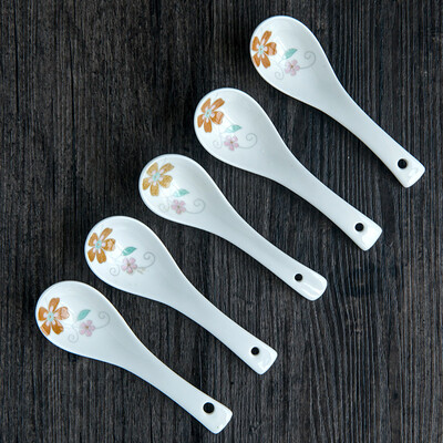 

Yijia IJARL Japanese pottery creative fashion tableware big spoon small soup spoon Vatican 5 only installed