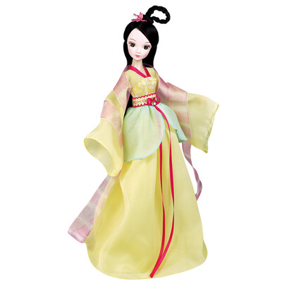 

Can be dolls Kurhn seven fairies series yellow fairy costume doll Barbie doll girl toys birthday gift 10 joint body 1138