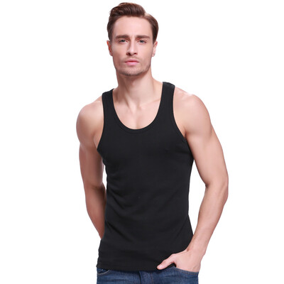 

Jingdong supermarket snow flying men&39s vest cotton solid color vest male four seasons fashion primer shirt black X-600111  185