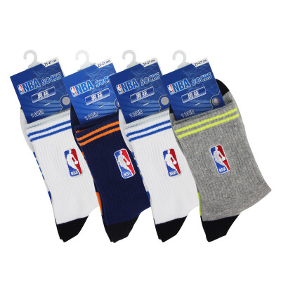 

Jingdong supermarket NBA socks men&39s stripes fashion tide men&39s basketball sports stockings 4 double-mix color uniform