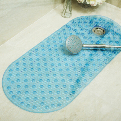 

Jingdong Supermarket] Su Yate (SUYATE) 1224-003 lengthened bathroom bathtub non-slip mats shower mats with sucker 38 * 87cm blue