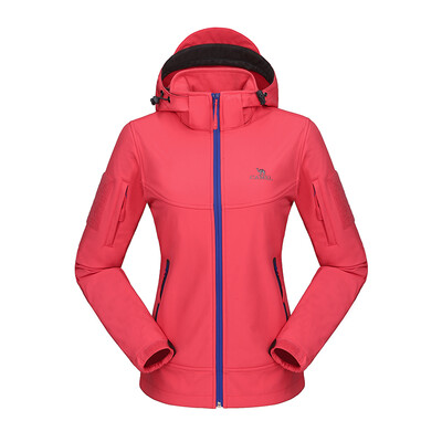 

Camel CAMEL outdoor couple fleece soft shell clothing woman A6W114051 rose red L