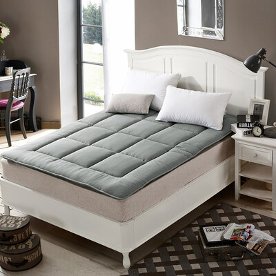 

Yingxin Home Textiles mattress single foldable plain mattress pad is gray for 09 meters bed