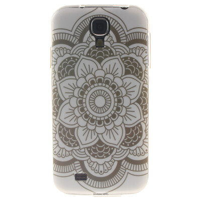 

White flowers Pattern Soft Thin TPU Rubber Silicone Gel Case Cover for SAMSUNG Galaxy S4 I9500