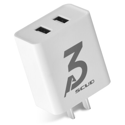 

Scud SC-U207 Dual USB Output Power Adapter / Fast Charger / Output 5V / 3.1A White