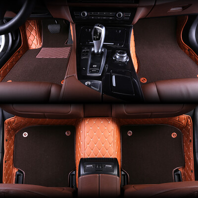 

Kang car treasure car mats all surrounded by leather car special beige manufacturers custom straight hair