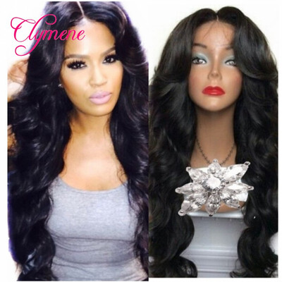 

2017 Hot sale Glueless Full Lace wigs 150% density Virgin Unprocessed Wavy Brazilian Full Lace wigs for Black women